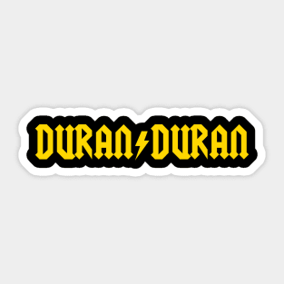 Duran Duran AC/DC-Style Sticker